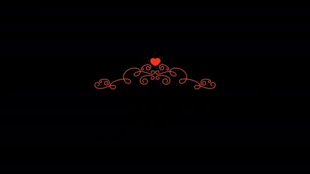 Liefde Hart Icoon Animatie Heart Beat Concept Voor Valentijnsdag Liefde — Stockvideo