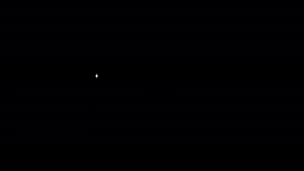 Hermosa Estrella Loop Animación Fondo Transparente Con Canal Alfa — Vídeo de stock