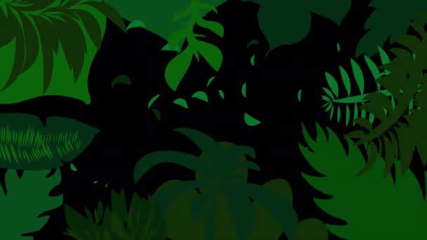 Leaf Transition Leaves Animation Video Transparent Background Alpha Channel — Video Stock