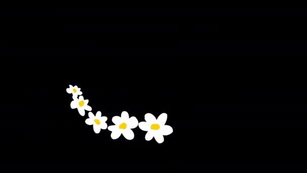 Feuilles Arbre Plante Volant Sur Icône Vent Boucle Animation Vidéo — Video