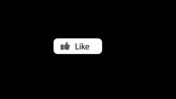 Social Media Video Channels Subscribe Button Icon Loop Animation Video — Vídeos de Stock