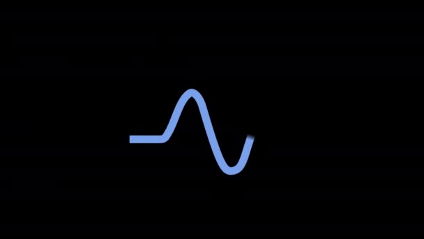Rollercoaster Icon Loop Animation Video Transparent Background Alpha Channel — Stock Video