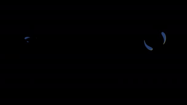 Цикл Вибуху Форми Вибуху Анімаційне Відео Прозорий Фон Альфа Каналом — стокове відео