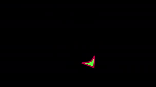 箭头图标循环动画视频透明背景与Alpha通道 — 图库视频影像