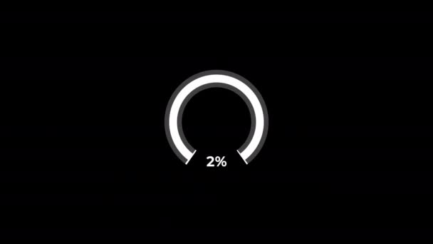 Taartdiagram Tot Percentage Infographics Cirkel Laden Ring Overdracht Download Animatie — Stockvideo
