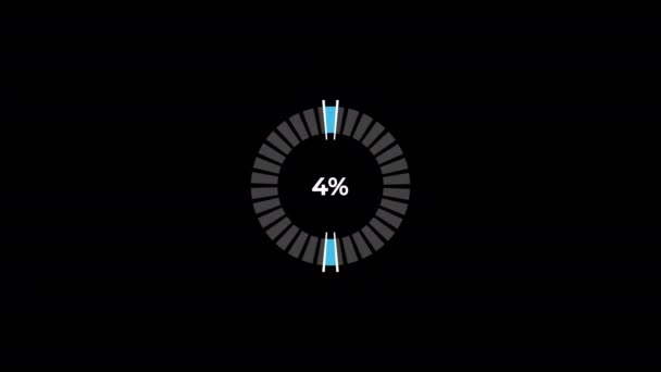 Grafico Torta Percentuale Infografica Cerchio Caricamento Anello Trasferimento Scarica Animazione — Video Stock