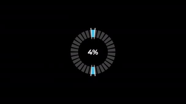 Grafico Torta Percentuale Infografica Cerchio Caricamento Anello Trasferimento Scarica Animazione — Video Stock