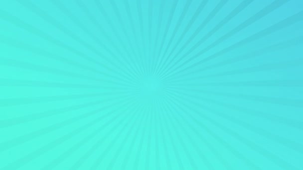 Ακτίνες Του Ήλιου Pop Μπλε Ακτίνες Κωμικό Υπόβαθρο Ρετρό Στυλ — Αρχείο Βίντεο