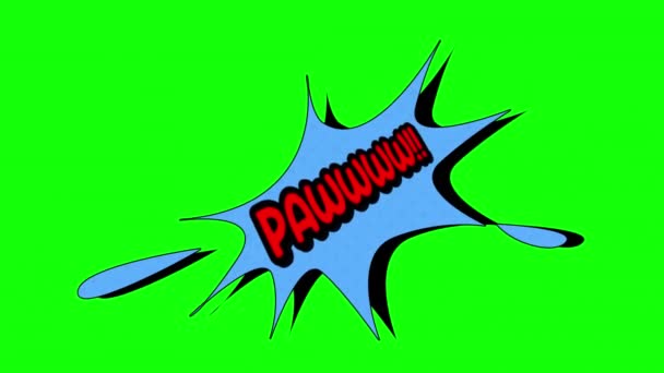 Paw Comic Bubble Speech Loop 애니메이션 채널의 — 비디오