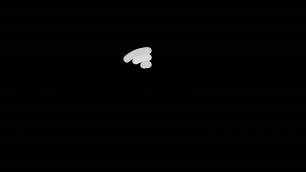 Datorskärm Ikon Loop Sömlös Animation Video Transparent Bakgrund Med Alfa — Stockvideo