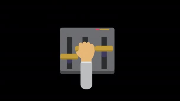 시스템 컨트롤러 아이콘 애니메이션 동영상 — 비디오