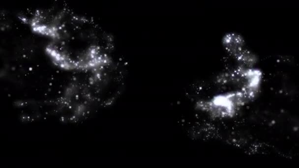 Abstrakte Bunte Partikeleffekte Explosion Animation Bunte Digitale Partikel Hintergrund Schleife — Stockvideo