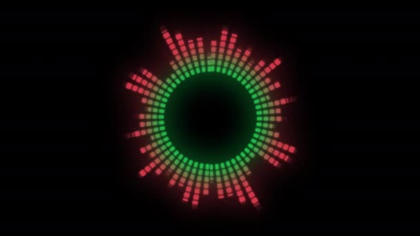 Rörliga Barer Audio Equalizer Sound Waves Meter Loop Animation Video — Stockvideo