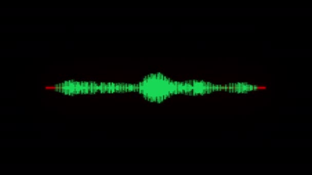 Barras Móviles Ecualizador Audio Ondas Sonido Bucle Del Medidor Vídeo — Vídeo de stock