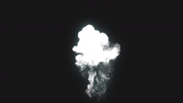 Fagyos Köd Effects Smoke Elements Hurok Animációs Videó Átlátszó Háttér — Stock videók