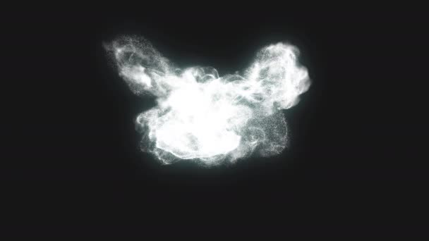 霜の霧効果煙の要素ループアニメーションビデオアルファチャンネルと透明背景 — ストック動画