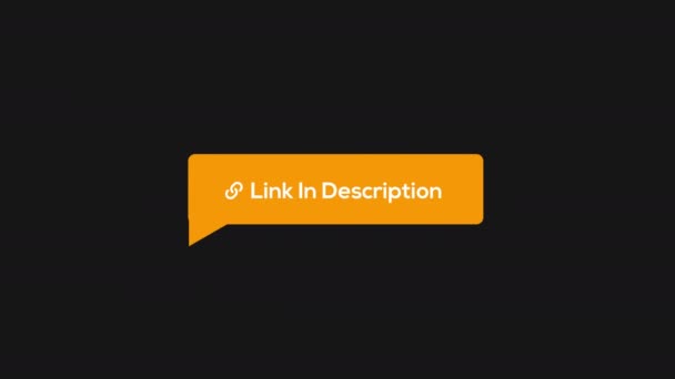 Link Description Animation Video Transparent Background Alpha Channel — Stock Video