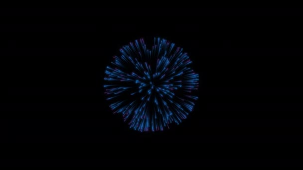 Fiesta Fuegos Artificiales Estallar Año Nuevo Celebración Lazo Sin Costuras — Vídeo de stock