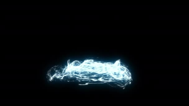 マジック効果凍てつく霧効果煙の要素ループアニメーションビデオアルファチャンネルと透明背景 — ストック動画