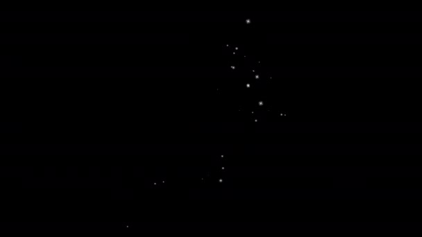 Sparkling Trail Effet Particules Scintillantes Magic Spark Brillance Étoiles Boucle — Video