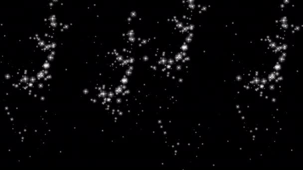 Sparkling Trail Parıldayan Parçacık Efekti Sihirli Kıvılcım Parlayan Yıldızlar Döngü — Stok video