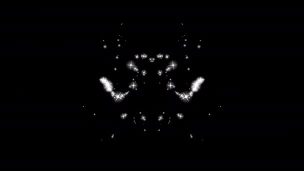 Sparkling Trail Glinsterende Deeltjeseffect Magic Spark Shine Stars Loop Animatie — Stockvideo