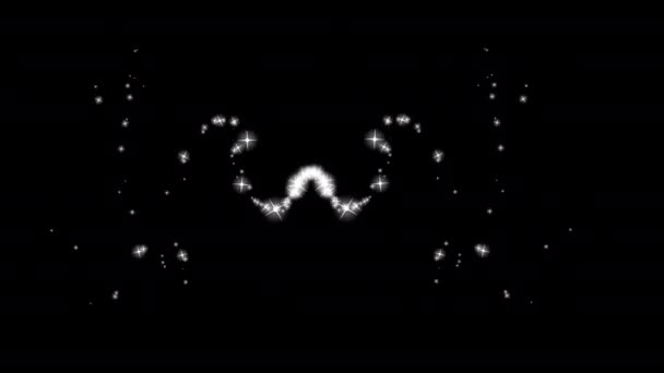 Sparkling Trail Glittering Particle Effect Magic Spark Shine Stars Loop — Stock Video