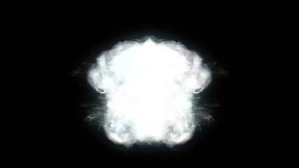 Frostig Dimma Effekter Rök Element Loop Animation Video Transparent Bakgrund — Stockvideo