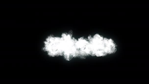 Παγωμένη Ομίχλη Επιπτώσεις Καπνού Στοιχεία Βρόχο Animation Βίντεο Διαφανές Φόντο — Αρχείο Βίντεο