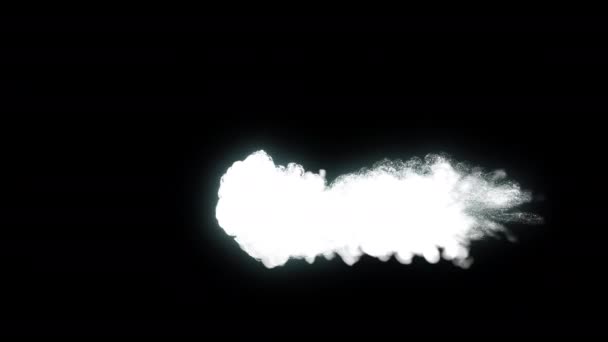 冷雾效应烟雾元素循环动画视频透明背景阿尔法通道 — 图库视频影像