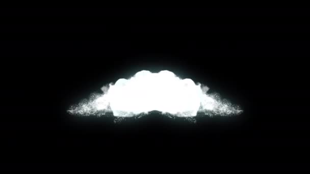 Frosty Fog Effects Smoke Elements Pętla Animacja Wideo Przezroczyste Tło — Wideo stockowe