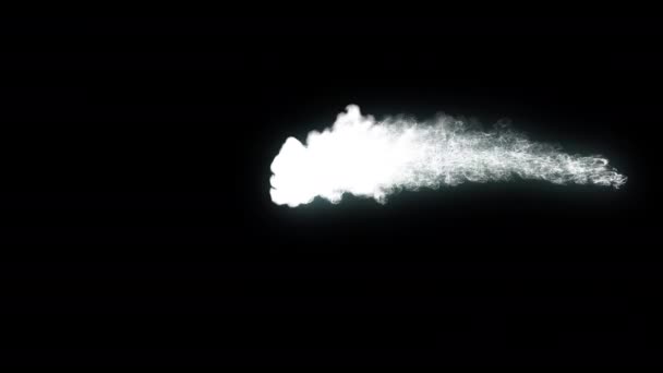 Морозний Туман Ефекти Дим Елементи Петлі Анімація Відео Прозорий Фон — стокове відео