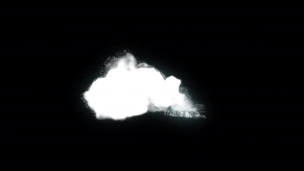 Frosty Fog Effects Smoke Elements Buclă Video Animație Fundal Transparent — Videoclip de stoc