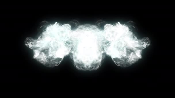 霜の霧効果煙の要素ループアニメーションビデオアルファチャンネルと透明背景 — ストック動画