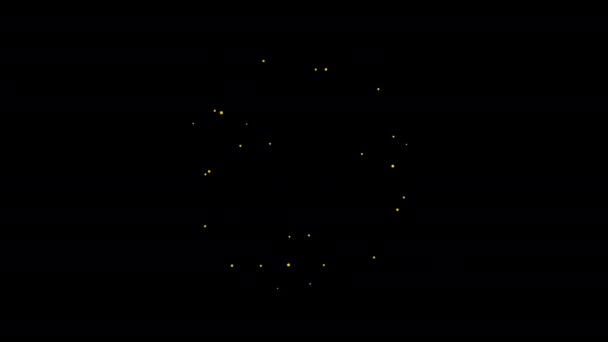 爆発型爆発爆発爆発モーショングラフィック素子ループアルファチャンネルアニメーション — ストック動画