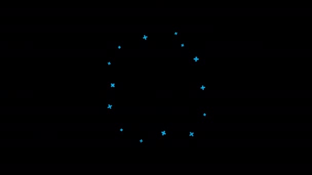 Взрывы Взрывной Формы Взрывной Взрыв Графические Элементы Движения Петля Анимация — стоковое видео