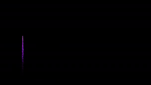ホリデー花火爆発新年お祝いシームレスループアニメーションビデオアルファチャンネルと透明背景 — ストック動画