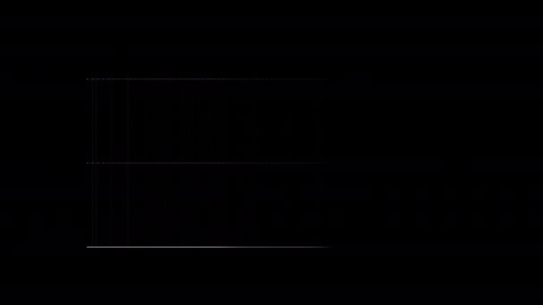 Линии Инфографические Диаграммы Графики Анимации Цикл Движения Графики Видео Прозрачный — стоковое видео