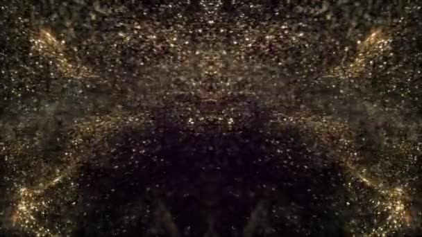Abstract Deeltjesexplosie Animatie Lus Motion Graphics Video Transparante Achtergrond Met — Stockvideo