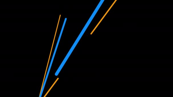 形状スワッシュ波旋回軌跡シームレスループアニメーションビデオアルファチャンネルで透明背景 — ストック動画