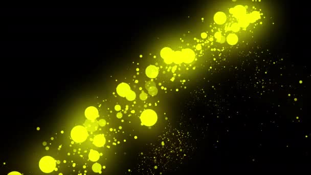闪闪发光的星尘迹粒子魔法尾环动画视频透明背景阿尔法通道 — 图库视频影像