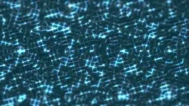 Futuristisch Abstraktes Modernes Neon Sechseck Muster Geometrie Leuchtende Hintergrundanimation — Stockvideo