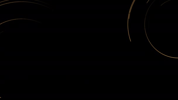 Abstrato Luxo Curvas Linhas Onda Animação Linhas Onduladas Com Espaço — Vídeo de Stock