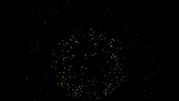 Explosion Particules Animation Abstraite Effet Souffle Avec Canal Alpha Fond — Video