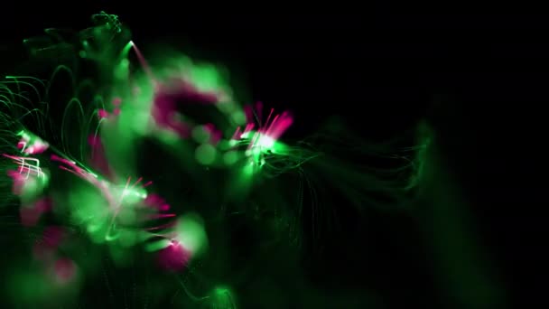 Animação Efeito Abstrato Fluxo Partículas Com Fundo Transparente Canal Alfa — Vídeo de Stock