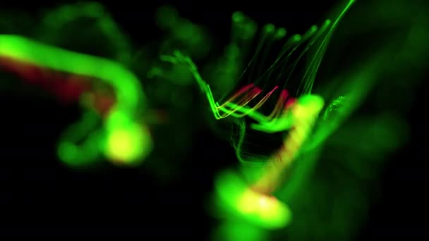 通道透明背景的粒子流抽象效果动画 — 图库视频影像