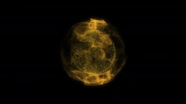 Έκρηξη Σωματιδίων Αφηρημένη Έκρηξη Εφέ Κίνησης Κανάλι Άλφα Διαφανές Φόντο — Αρχείο Βίντεο