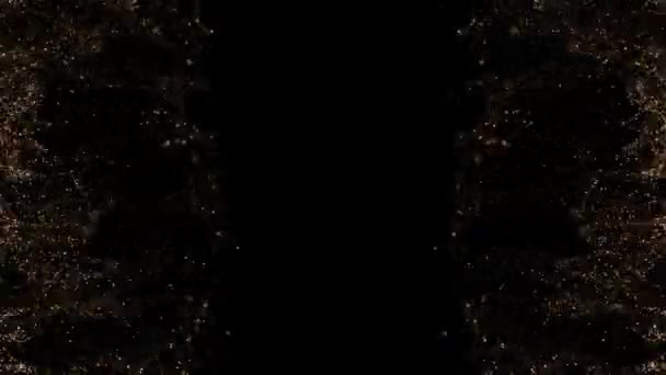 Αφηρημένη Έκρηξη Σωματιδίων Σκάσει Animation Βρόχο Κίνηση Γραφικών Βίντεο Μαύρο — Αρχείο Βίντεο