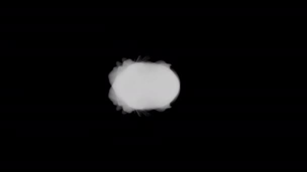 Frosty Fog Effects Smoke Elements Loop Vídeo Animación Fondo Transparente — Vídeo de stock