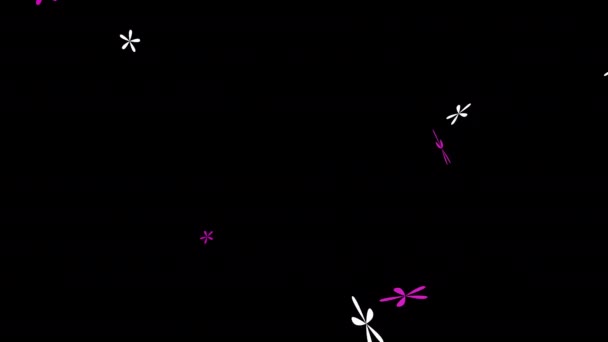 Folhas Voando Loop Ícone Folha Vento Animação Vídeo Fundo Transparente — Vídeo de Stock